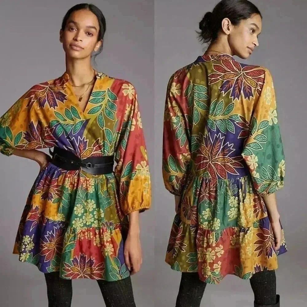 Anthropologie Conditions Apply Flowy Mini Dress Size XS NWOT $148